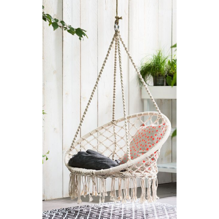 Chairs - Macrame Hanging White