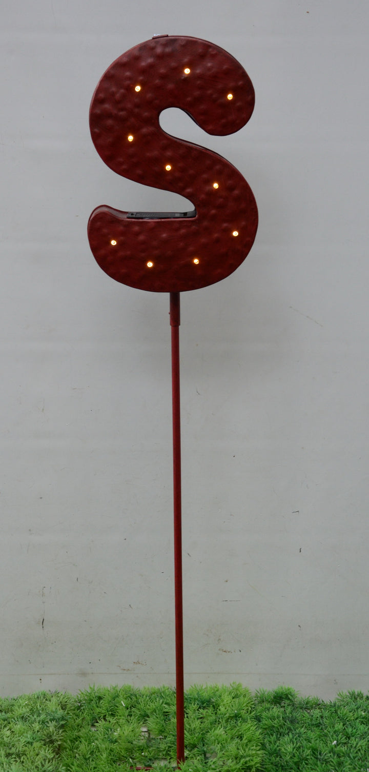 Garden Stake - Sale Red S Letter