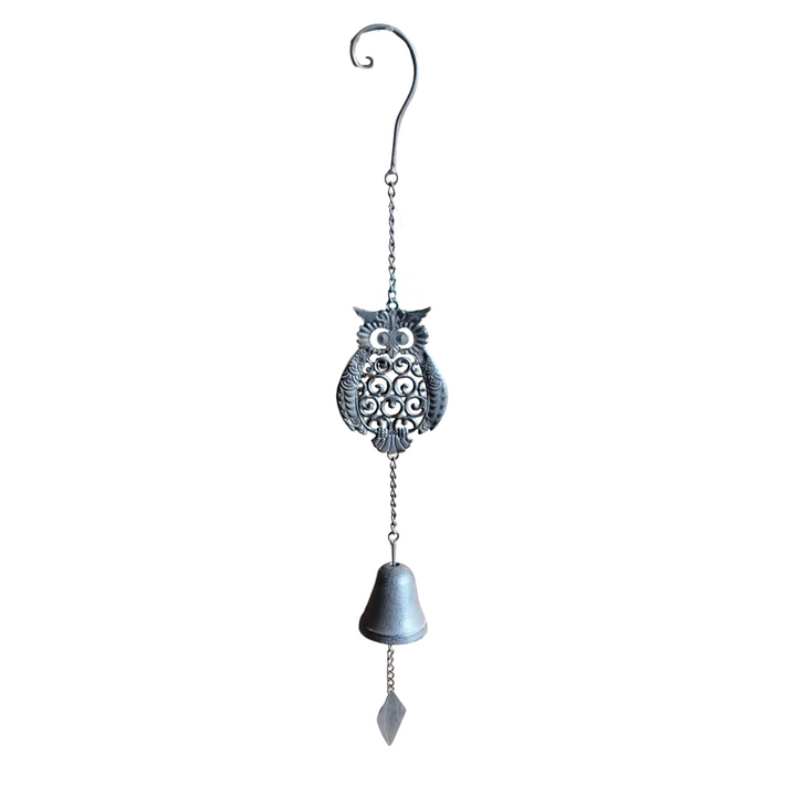Hanging Bell - Owl Rustic Brown
