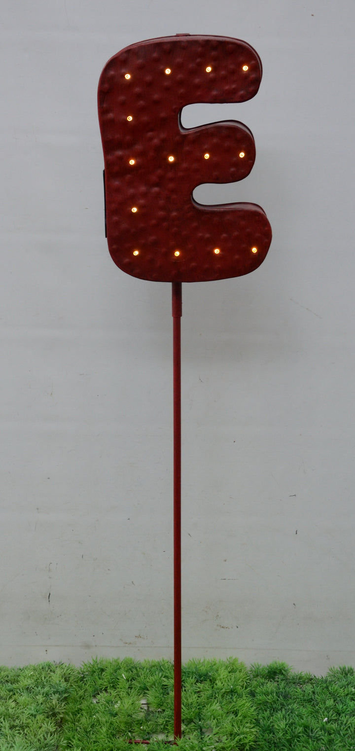 Garden Stake - Sale Red E Letter