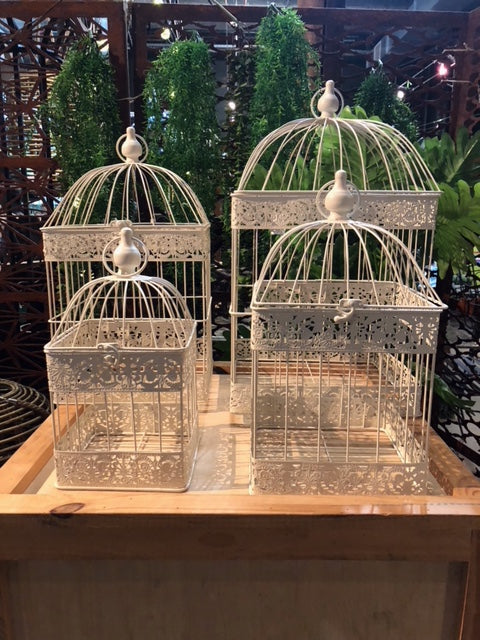 Bird Cage - Square Set 4 Cream