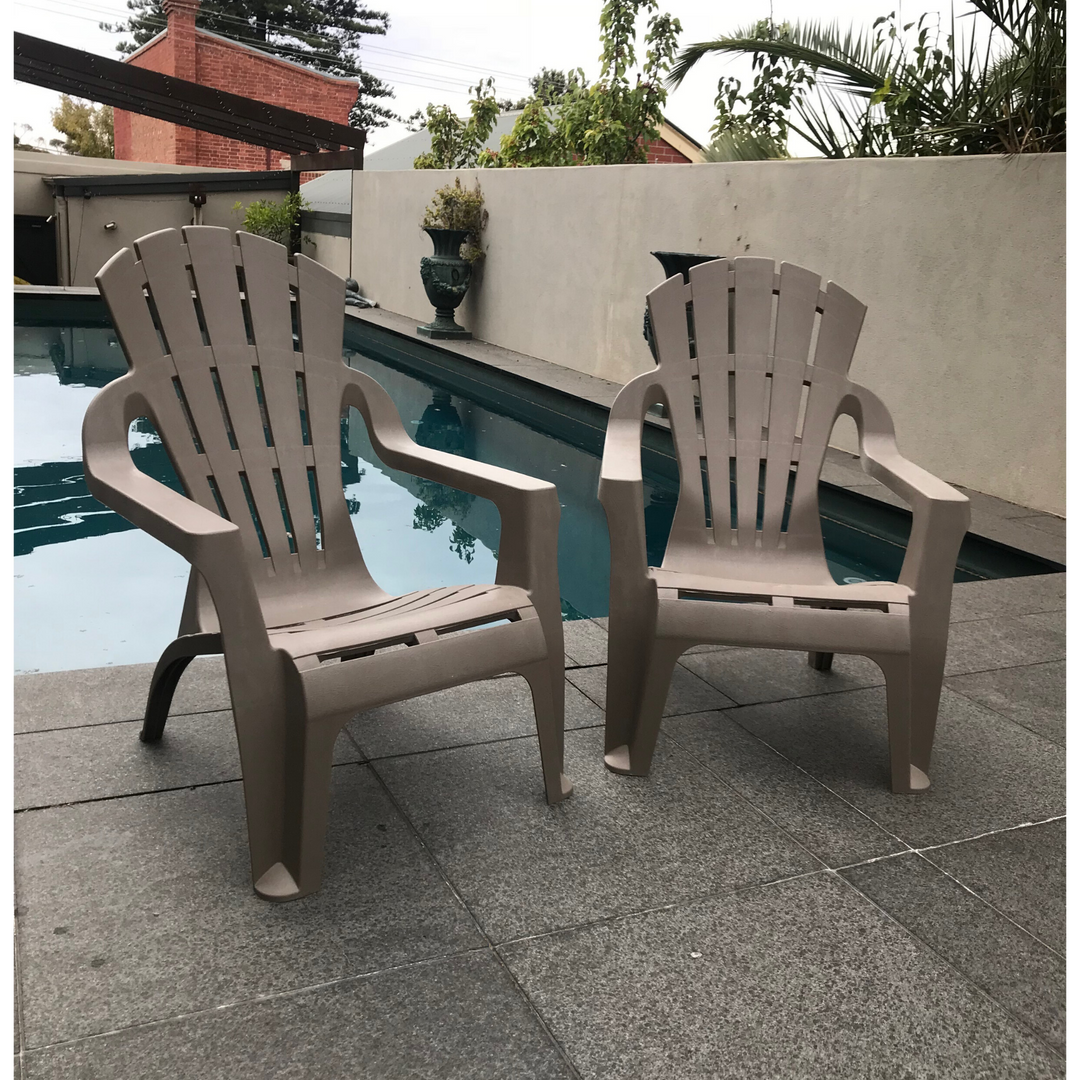 Chairs - Italia Taupe Replica Adirondack