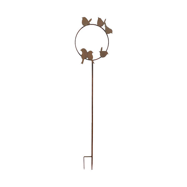 Garden Stake - Circle with Birds