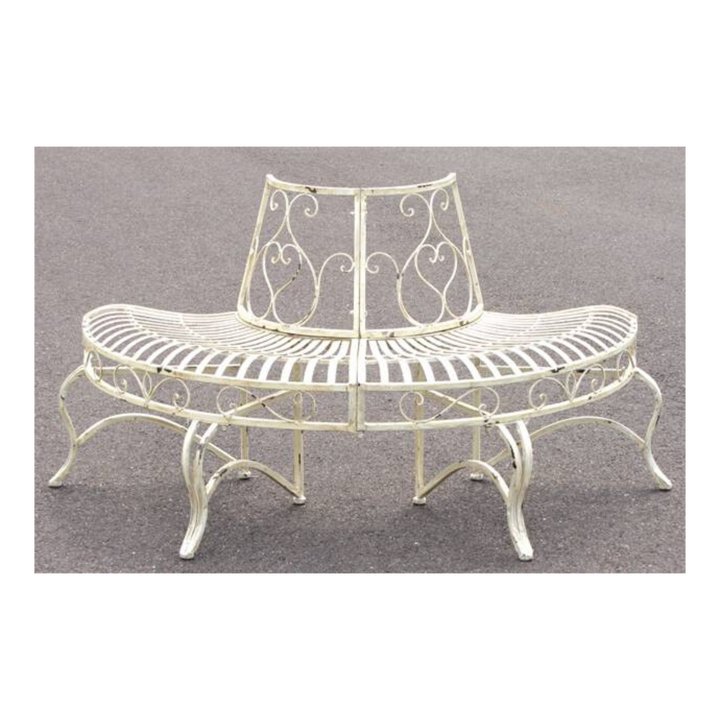 Tree Surround - Half Distressed Antique White