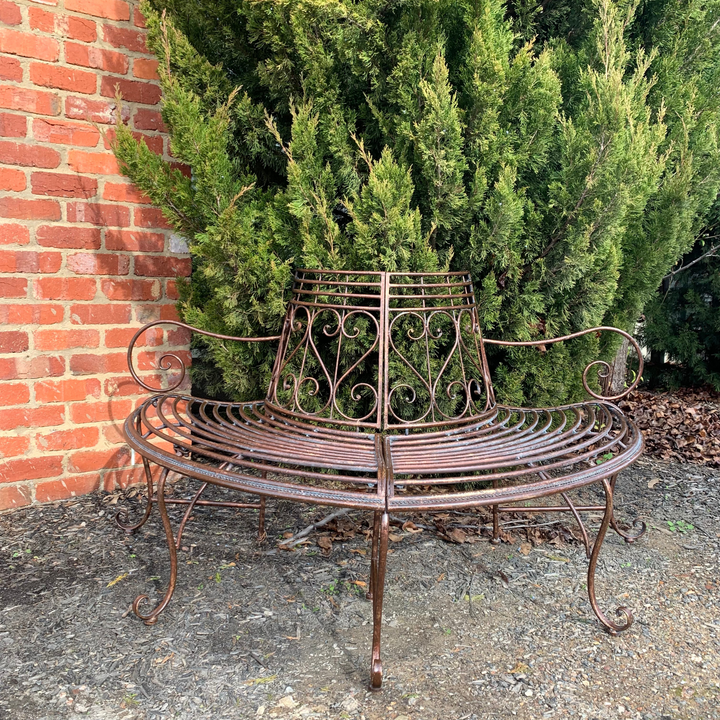 Tree Surround - Half Decorative Copper/Blue-Black