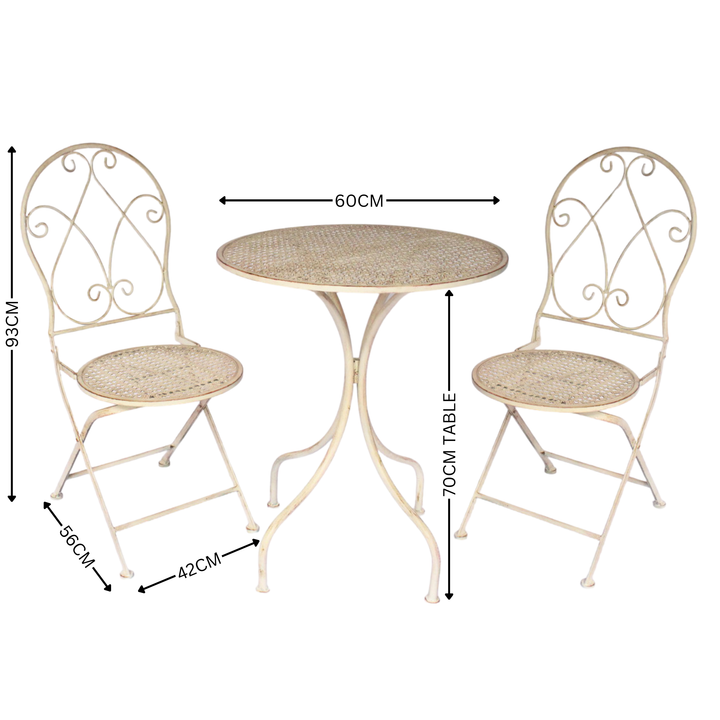 Patio Setting - Abby Antique Cream