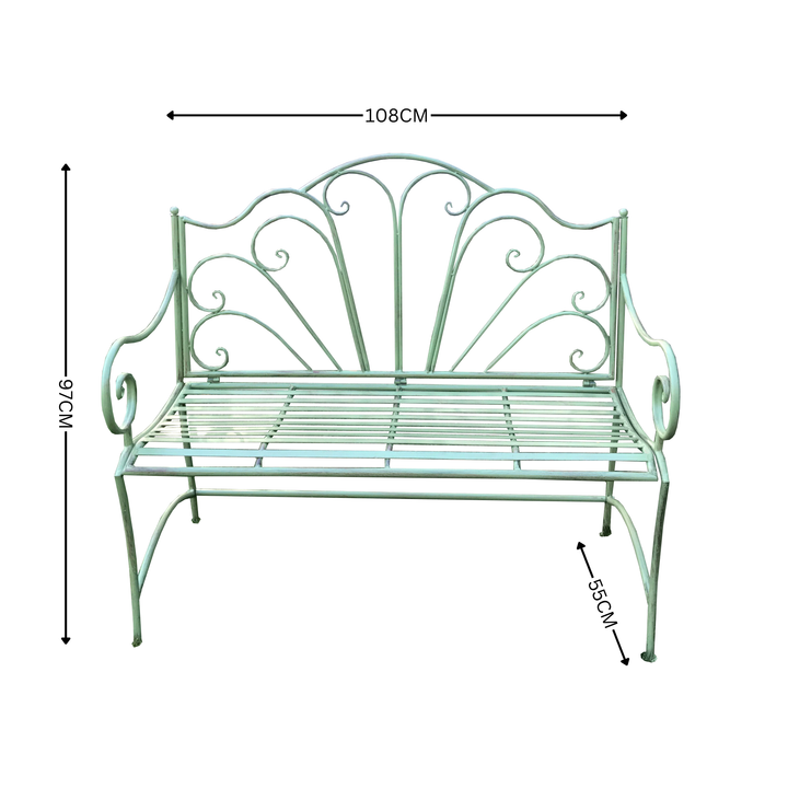 Garden Bench - Ava Antique Green