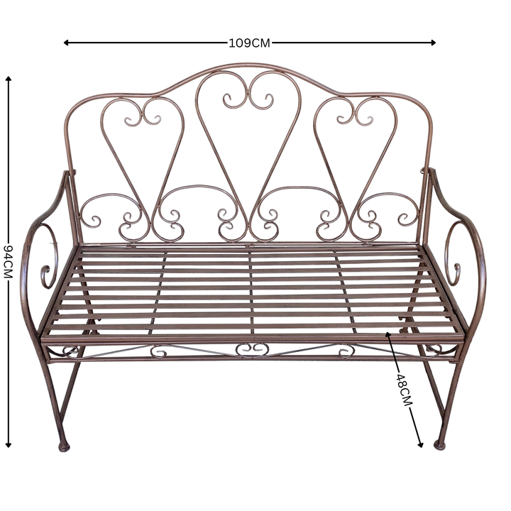 Garden Bench - Bella Rust