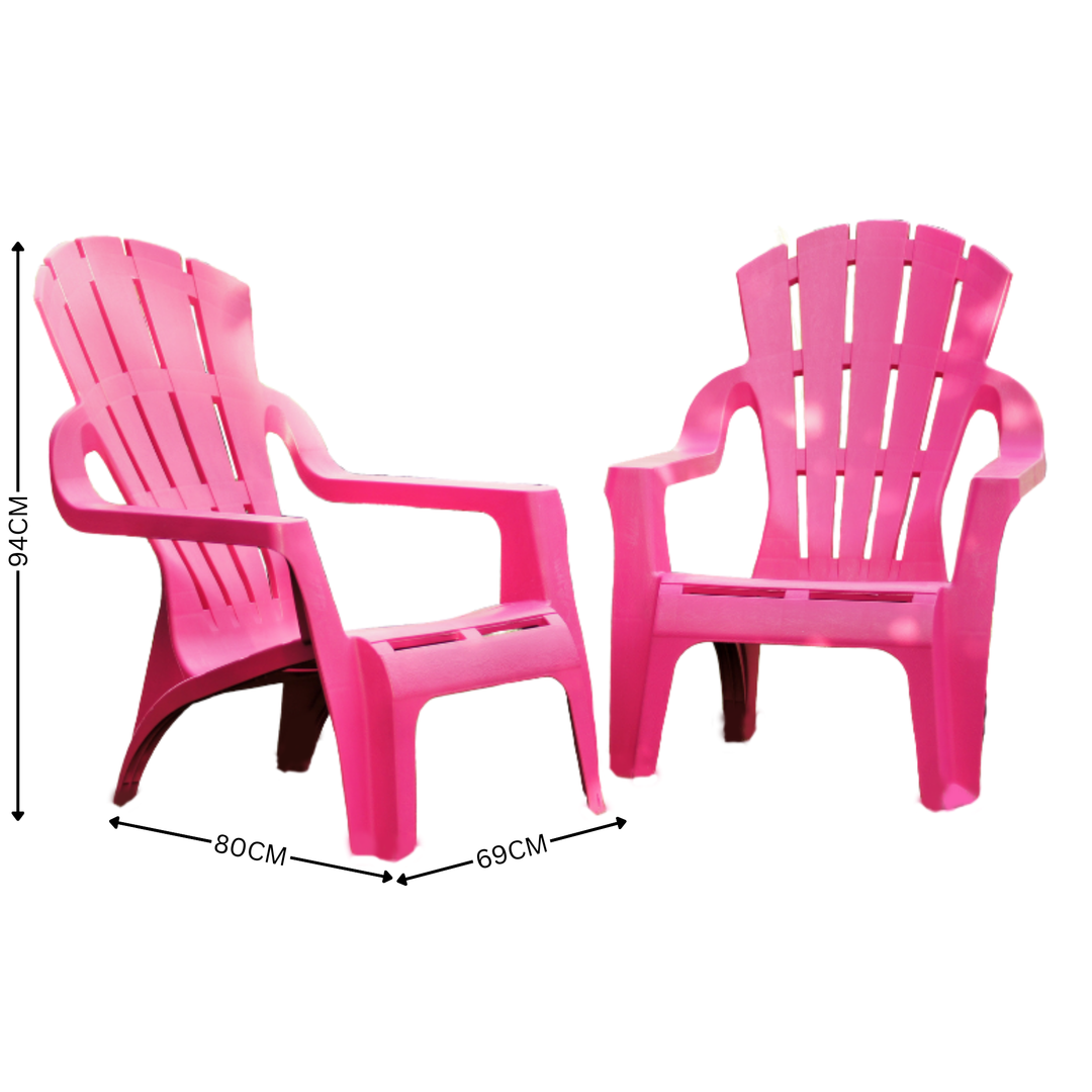 Chairs - Italia Pink Replica Adirondack