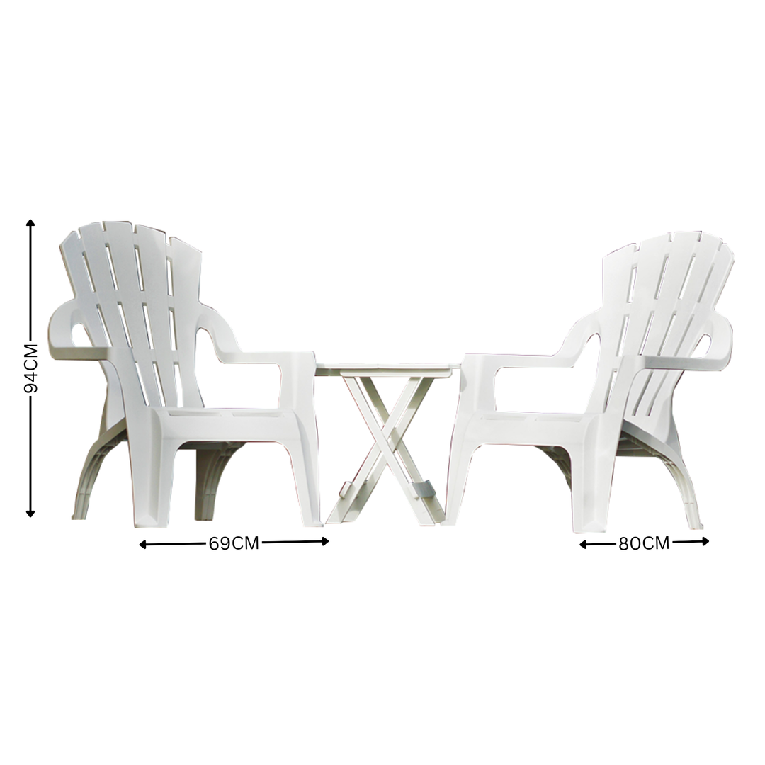 Chairs - Italia White Replica Adirondack