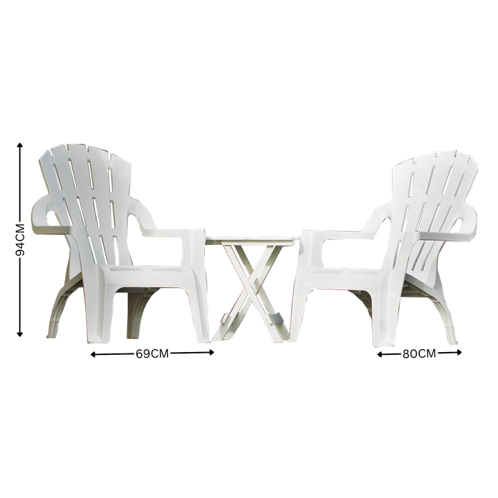 Chairs - Italia White Replica Adirondack