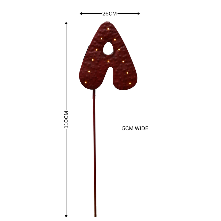 Garden Stake - Sale Red A Letter