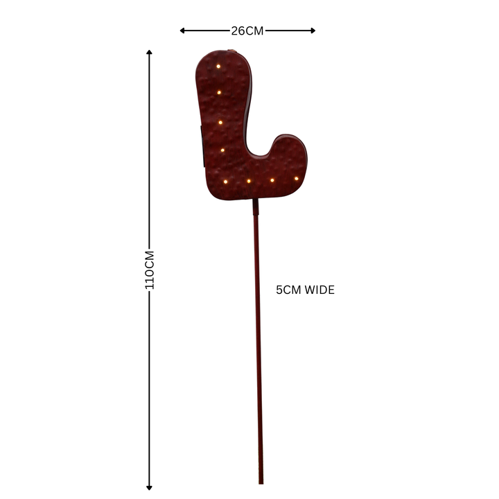 Garden Stake - Sale Red L Letter
