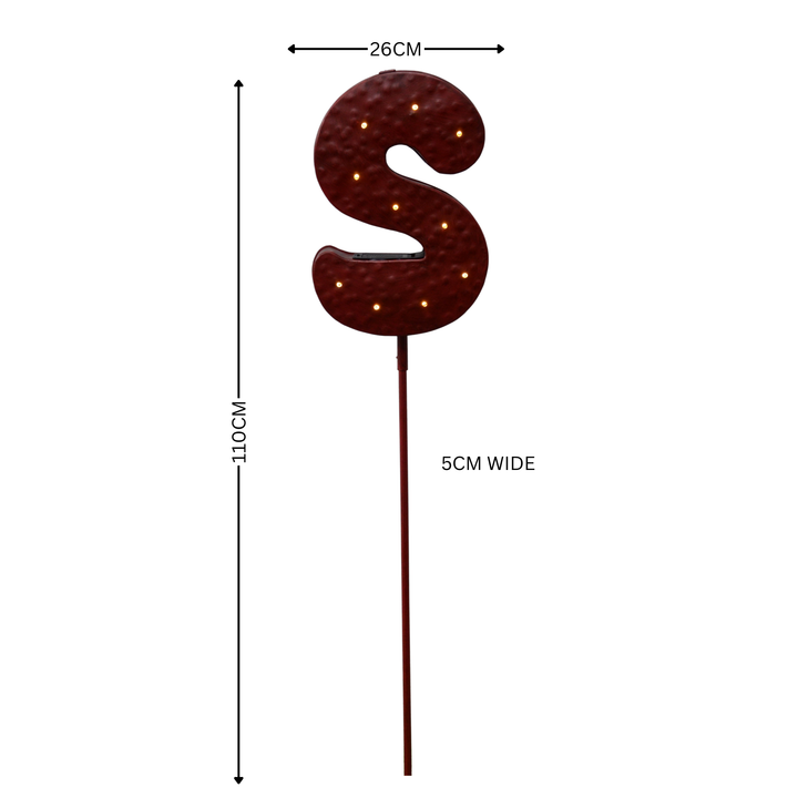 Garden Stake - Sale Red S Letter