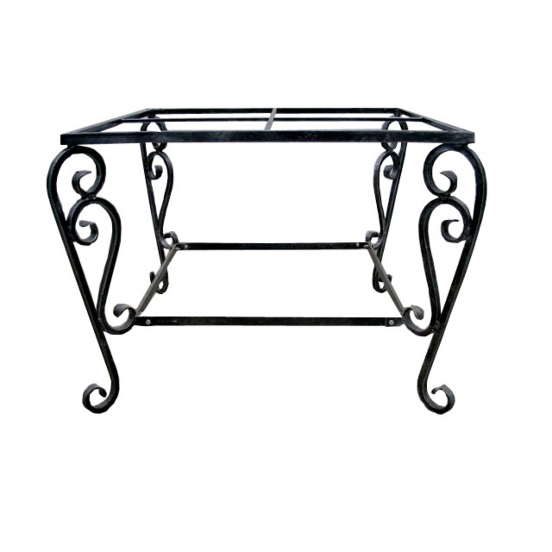 Table Base - Wrought Iron Square