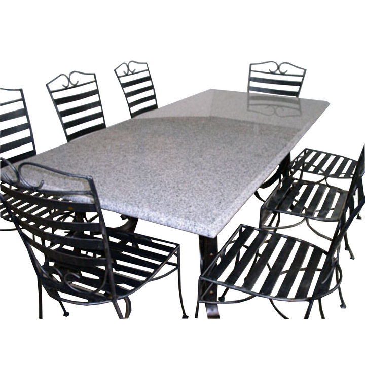 Granite Setting - Speckled 2.1 + EM20055 Base + 6 Emily Chairs