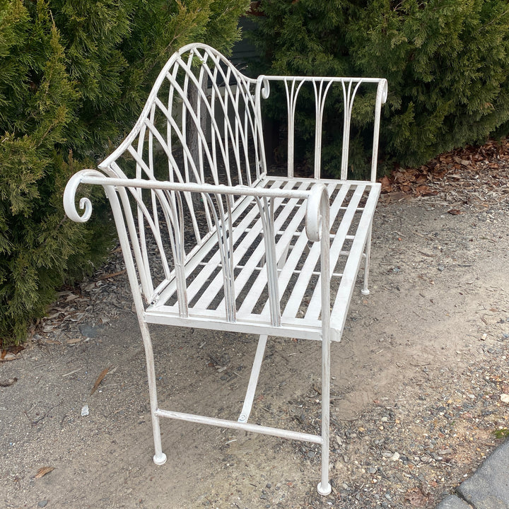 Garden Bench - Harper Distressed Cream