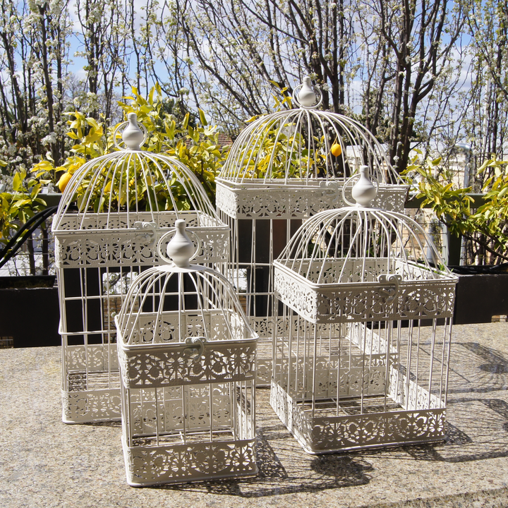 Bird Cage - Square Set 4 Cream
