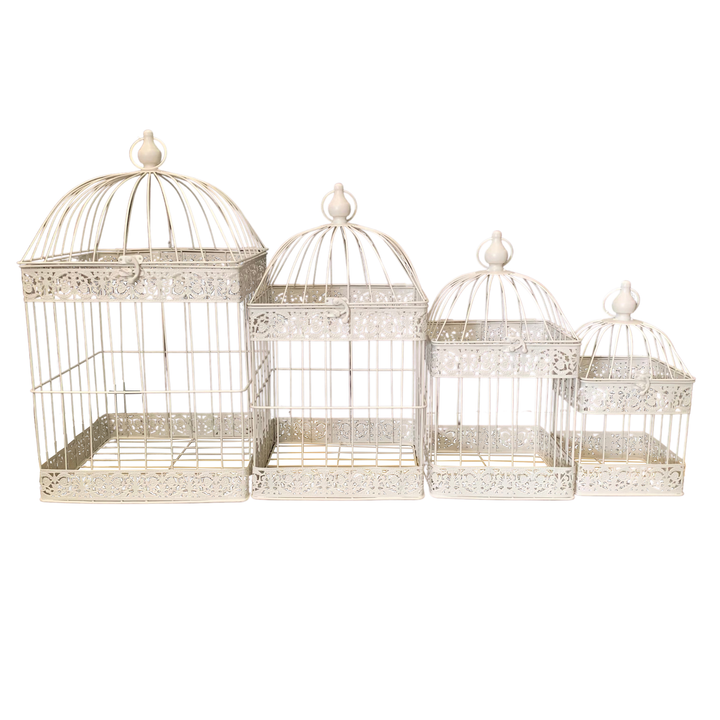 Bird Cage - Square Set 4 Cream