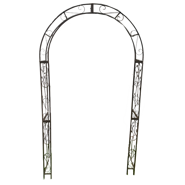 Garden Arch - Round Black/Brown