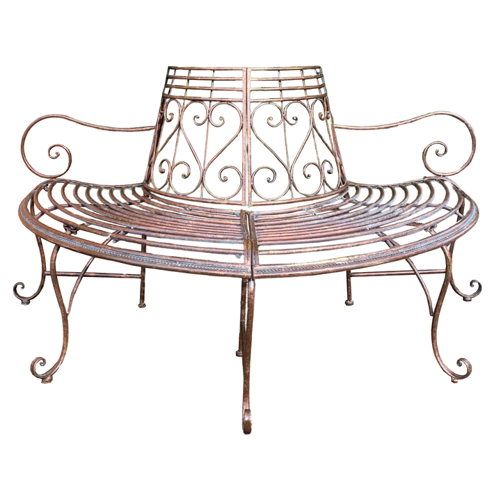 Tree Surround - Half Decorative Copper/Blue-Black