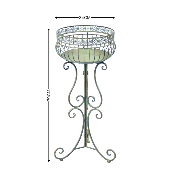 Plant Stand - Rustic Green