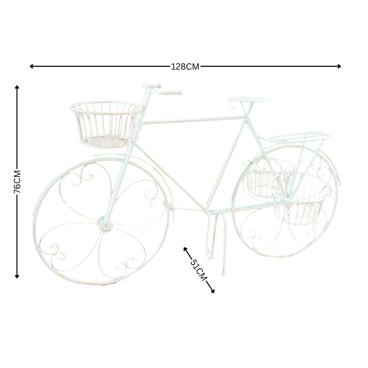 Plant Stand - Bicycle Cream