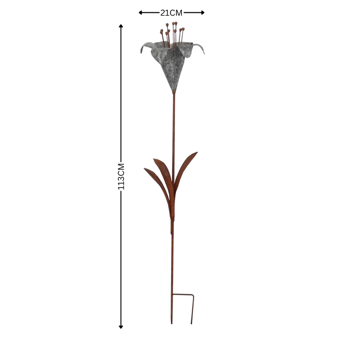 Garden Stake - Flower Trumpet Lily