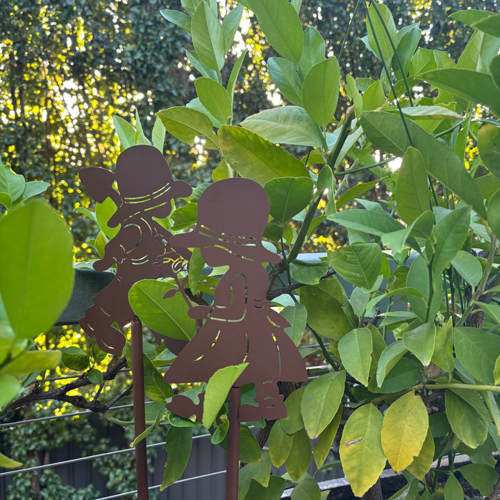 Garden Stake - Boy & Girl Set