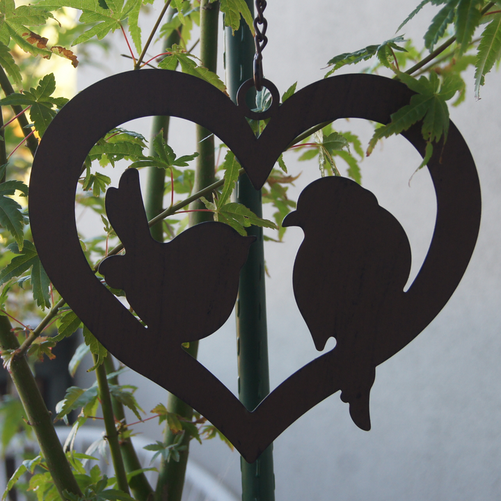 Hanging Heart with 2 Birds