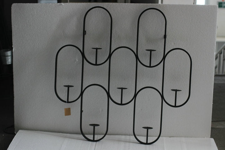 Wall Decor - Candle Holder Black SECONDS