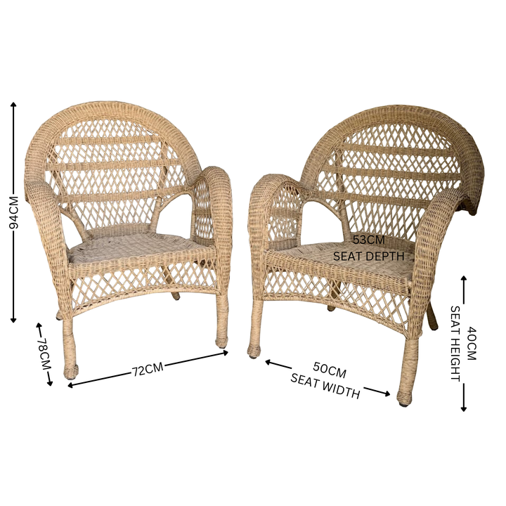 Chairs - Province Natural Poly Wicker