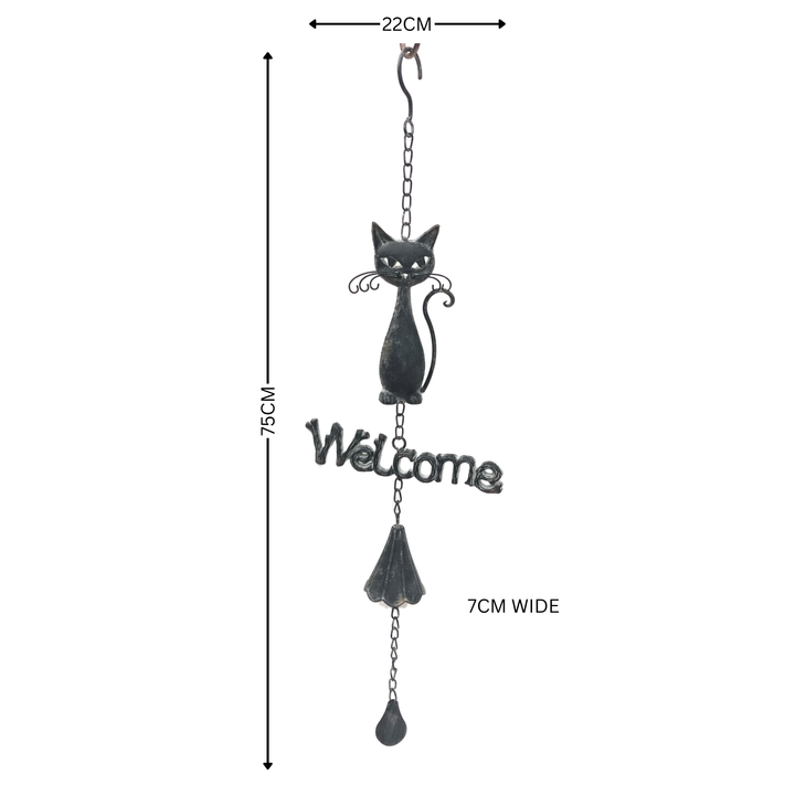 Hanging Bell - Cat Welcome