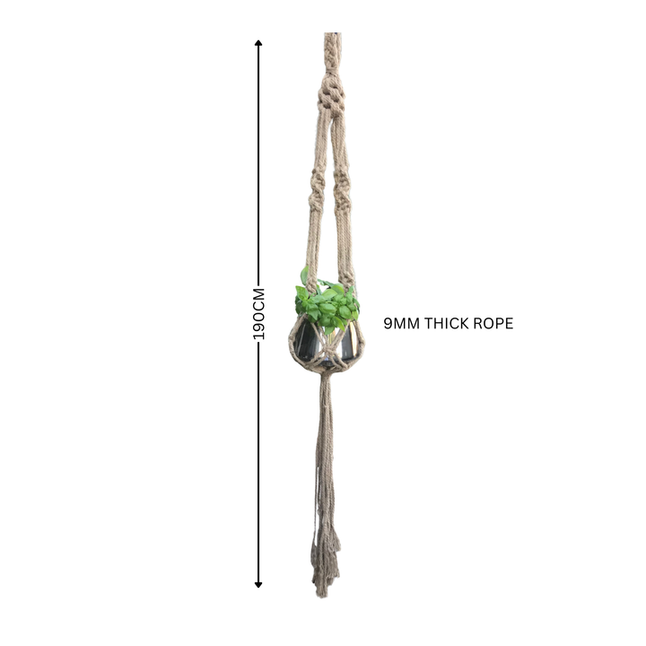 Hanging Basket - Macramé Rope Plant Hanger Extra Large