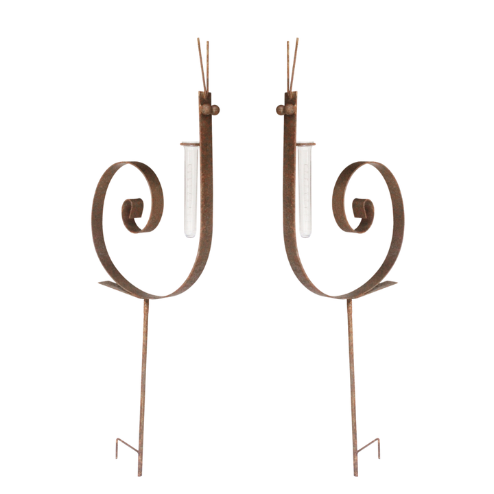 Rain Gauges - Set of 2 Snail Rustic finish