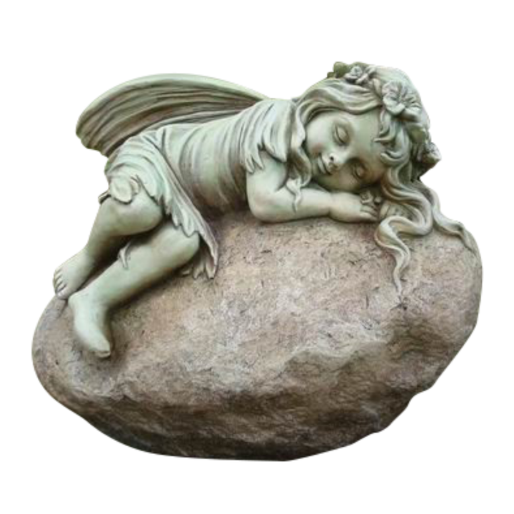 Statue Fairy - Resting on Rock