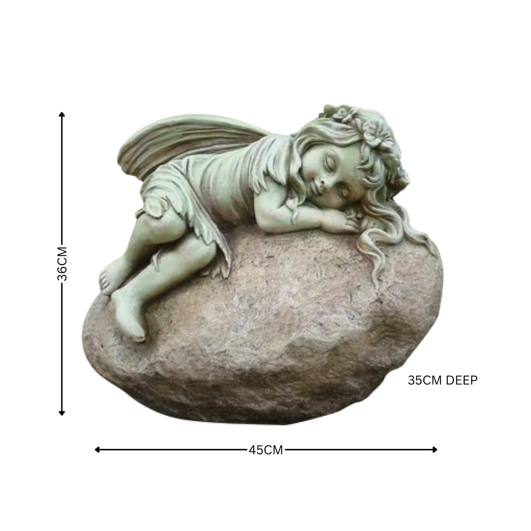 Statue Fairy - Resting on Rock
