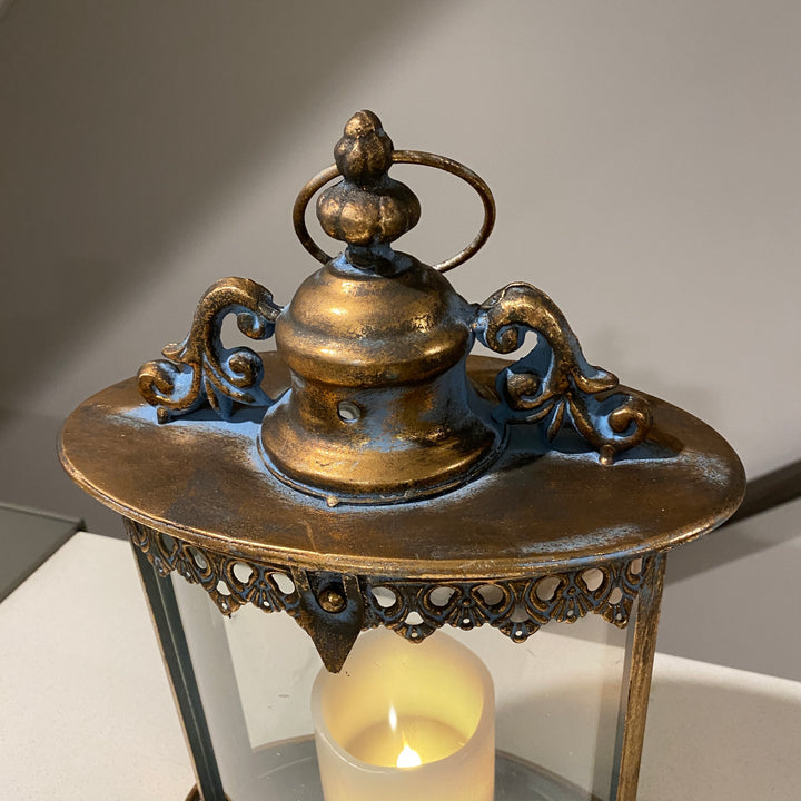 Metal Lantern with Glass - Neve