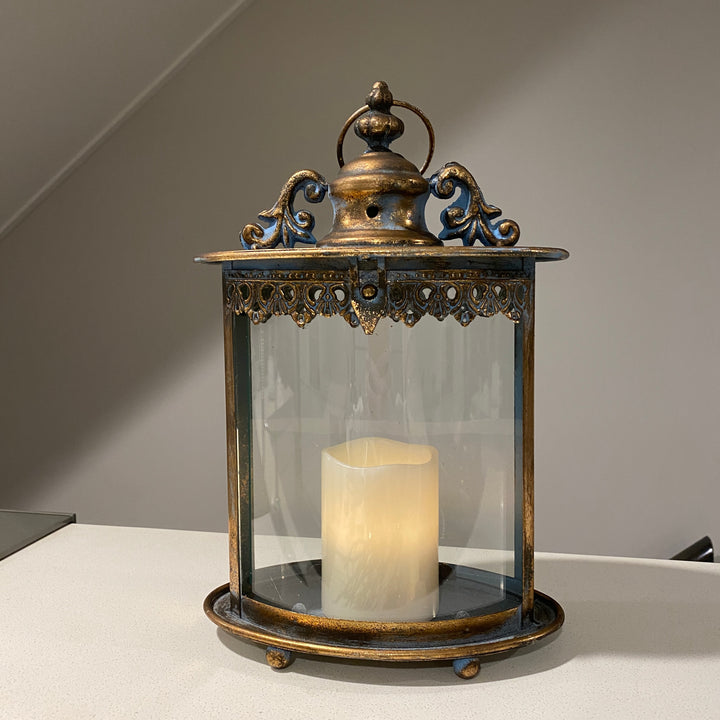 Metal Lantern with Glass - Neve