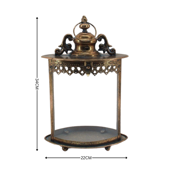 Metal Lantern with Glass - Neve