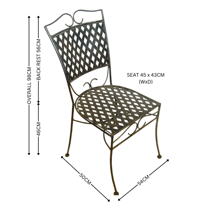 Chairs - Wrought Iron Oxford