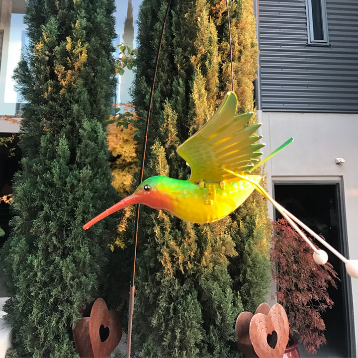 Garden Stake - Fishing Rod Hummingbird