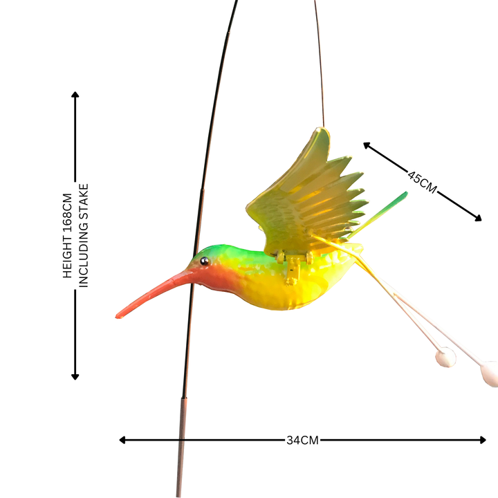 Garden Stake - Fishing Rod Hummingbird