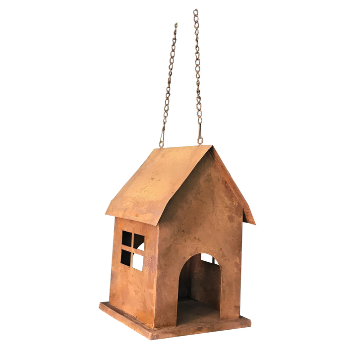 Bird House - Hanging Metal Rust