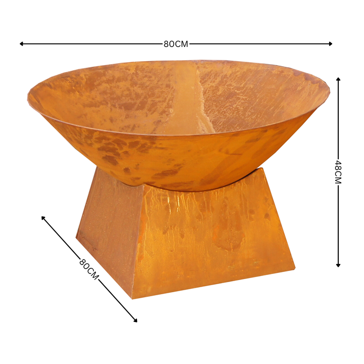 Fire Bowl - Fire Pit w Stand Plain
