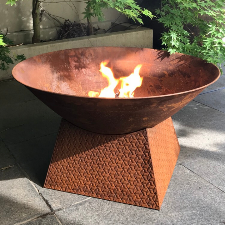 Fire Bowl - Fire Pit w Base Weave