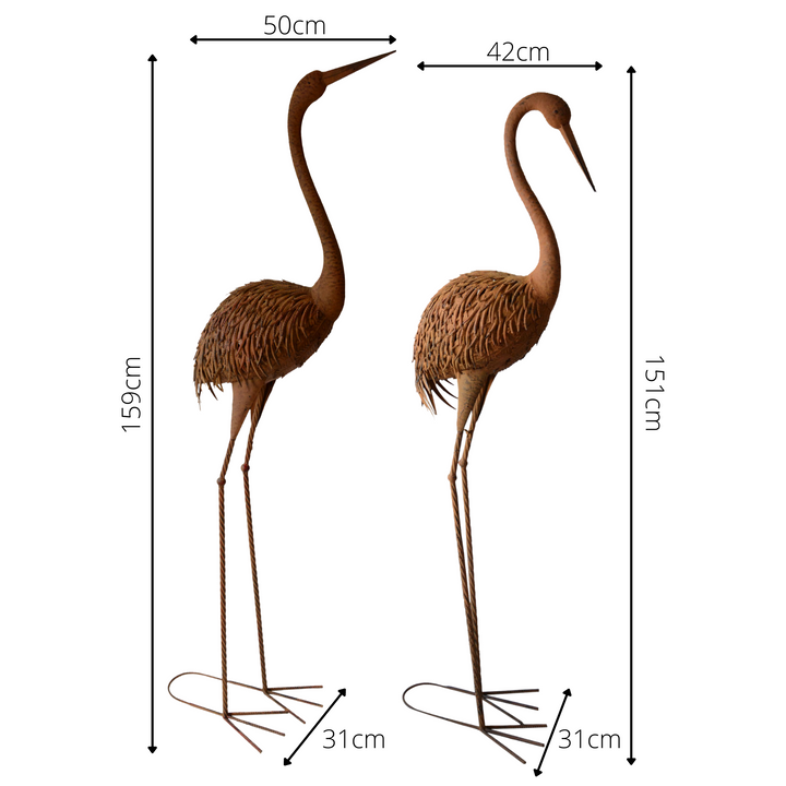 Crane Set - Large Head Up &  Down Rust