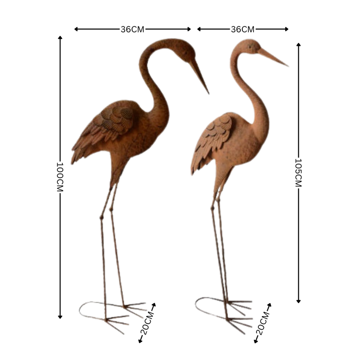 Crane Set - Medium Head Up & Down Rust