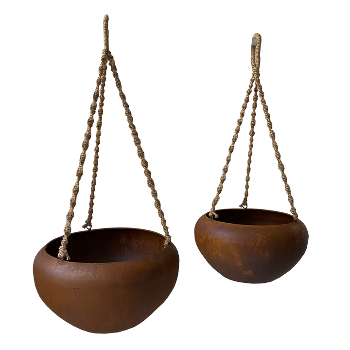 Hanging Planters - Set 2  Rustic