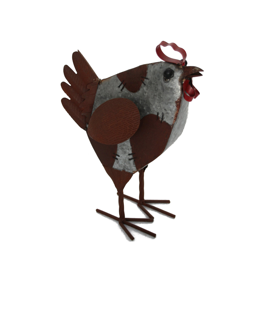Metal Sculpture - Hen Chicken